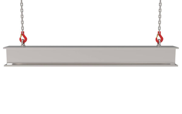 Lifting the steel beam