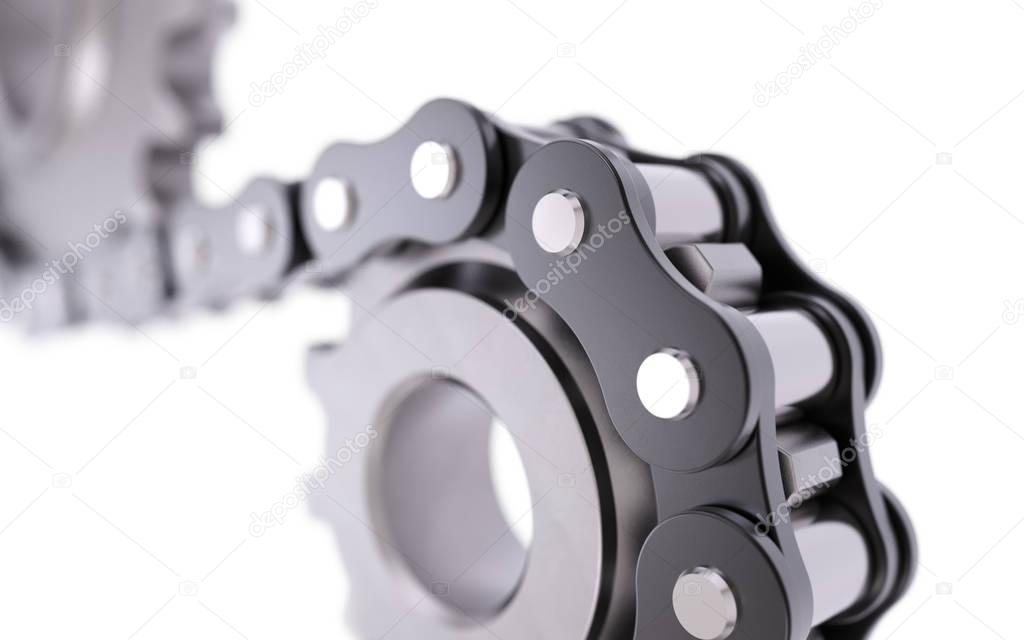Chain with gear
