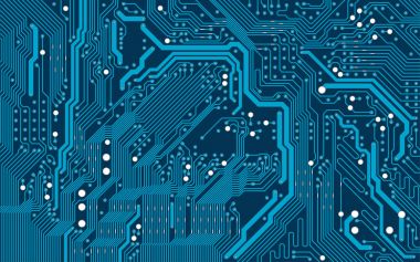 Mavi elektronik devre kartı