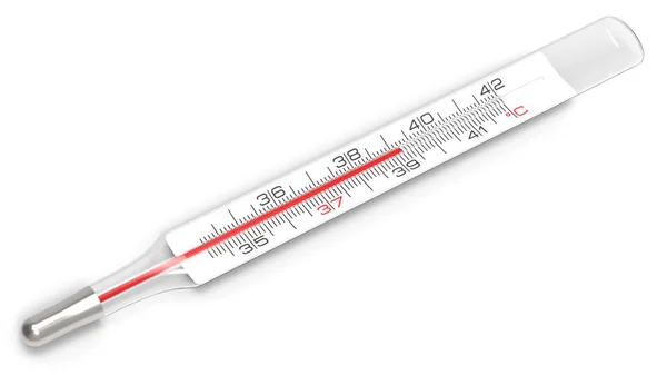 Termometr lekarski gorączka — Zdjęcie stockowe