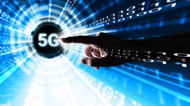 Mavi ikili veri tüneli, kablosuz yüksek hızlı internet bağlantısı