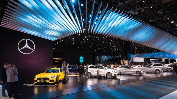 Exhibición 2018 de Mercedes-AMG GT S y Marque — Foto de Stock