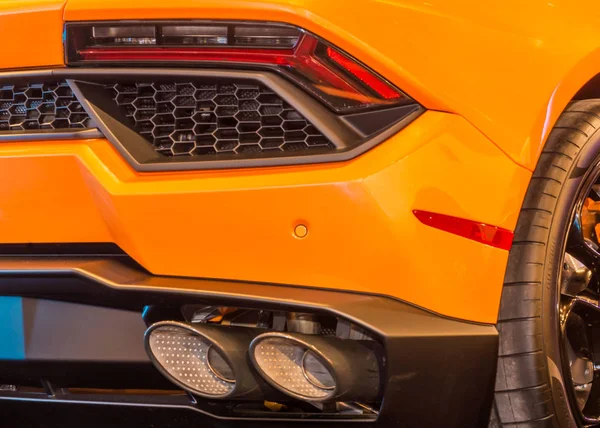 Lamborghini Huracan výfuku — Stock fotografie
