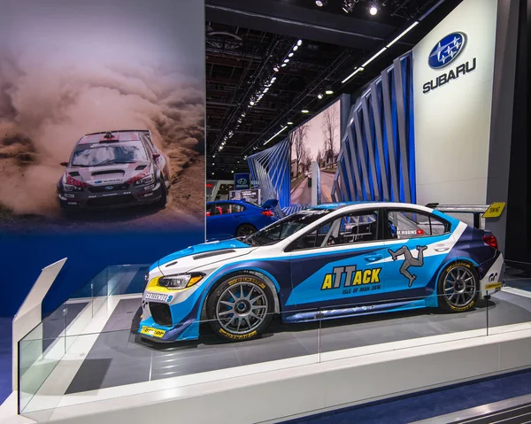 2016 Subaru WRX STI Time Attack Race Car Stock Photo