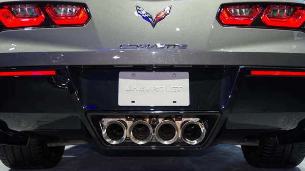 2016 Chevrolet Corvette výfuku — Stock fotografie