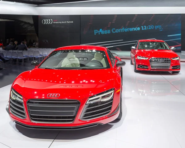 Audi R8 and S6 Stock Photo