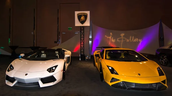 Lamborghini-Auto-Ausstellung — Stockfoto