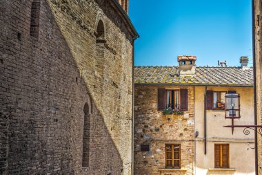 San Gimignano'da rustik köşe