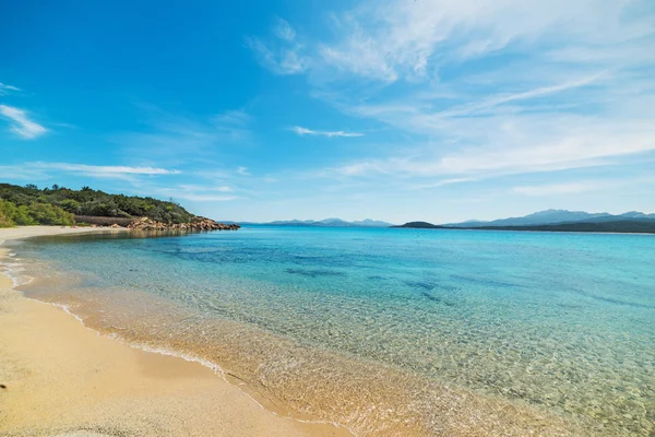 Ciel bleu sur la plage de La Celvia — Photo