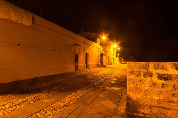 Alghero paseo marítimo por la noche — Foto de Stock