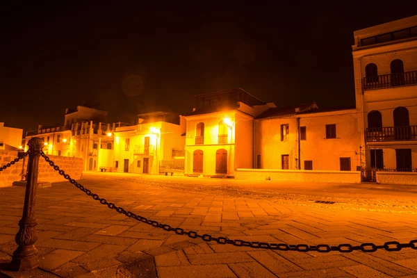 Alghero promenade by night — Stock Photo, Image