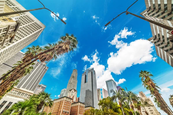 Лос-Анджелес под голубым небом — стоковое фото