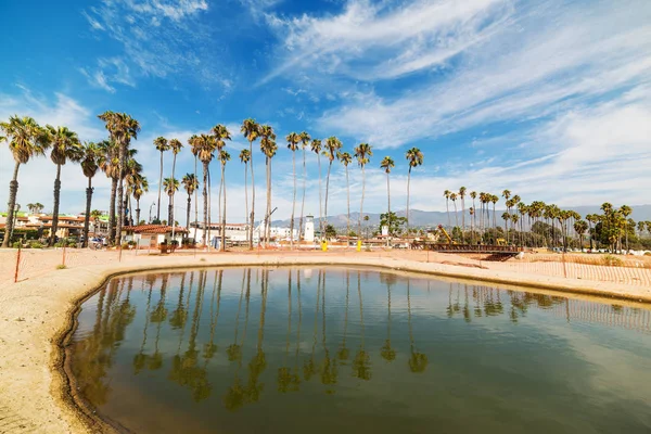 Areia dourada em Santa Barbara — Fotografia de Stock