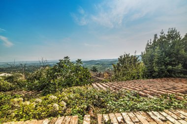 Montepulciano içinde eski çatılar