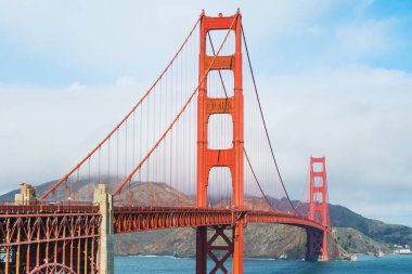 Dünya ünlü Golden gate Köprüsü San Francisco