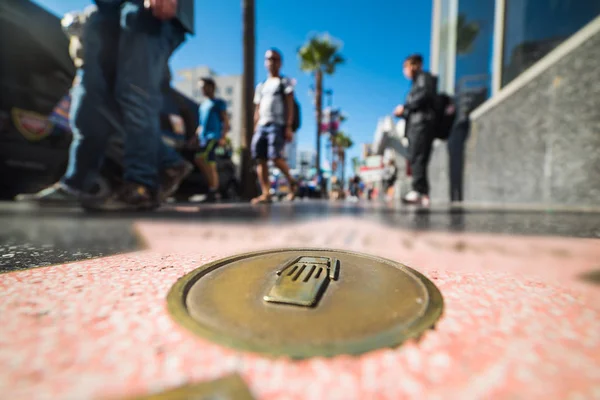 Primo piano di una stella di viale di Hollywood — Foto Stock