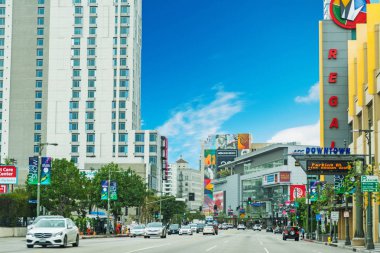 Açık bir günde Downtown Los Angeles