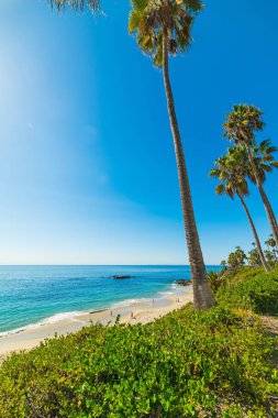Laguna beach üzerinde mavi gökyüzü