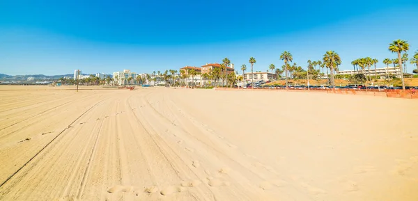 Goldener Sand in Santa Monica — Stockfoto