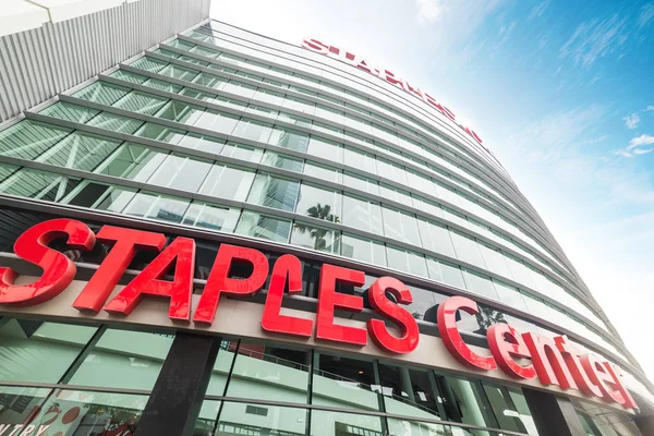 Staples Center arena en el centro de Los Ángeles — Foto de Stock