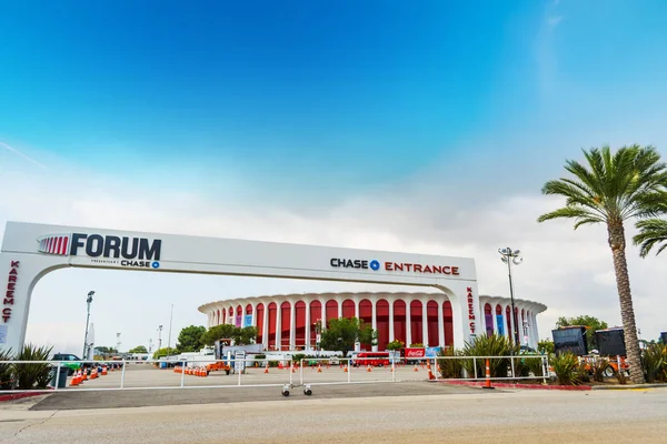 Great Western Forum entrance by Kareem court — Stock Photo, Image