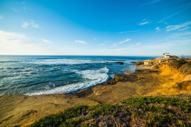 La Jolla kıyı gün batımında