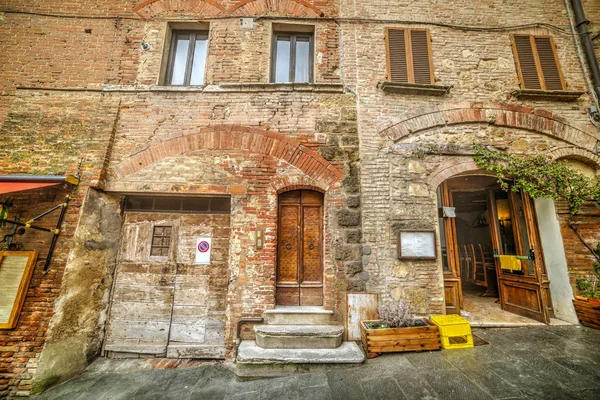 Pared rústica en Montepulciano — Foto de Stock