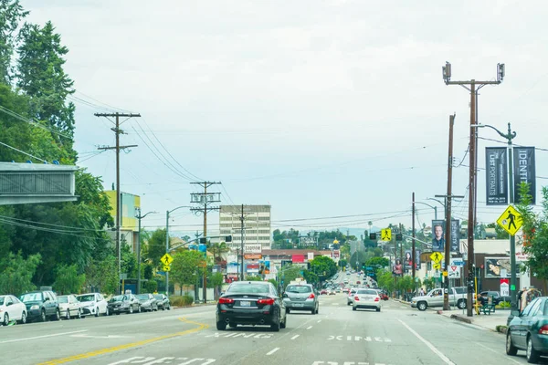 Céu nublado sobre L.A. . — Fotografia de Stock