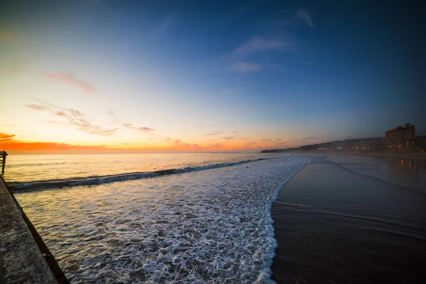 Barevný západ slunce v Pacific beach — Stock fotografie