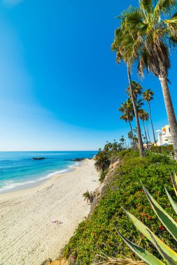 Laguna beach üzerinde mavi gökyüzü