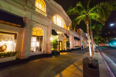 Avuç içi Rodeo Drive geceleri
