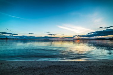 Alghero'da renkli günbatımı