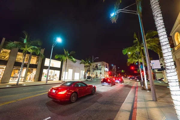 Traffico in Rodeo Drive — Foto Stock
