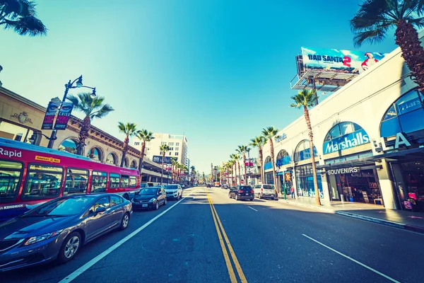 Hollywood boulevard in Los Angeles — Stock Photo, Image