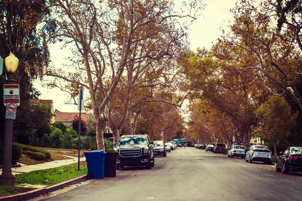 Residential street in Los Angeles — Stock Photo, Image