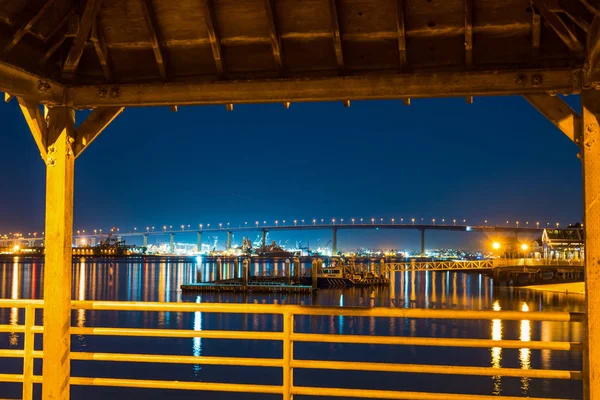 Ponte di Coronado visto dal molo — Foto Stock