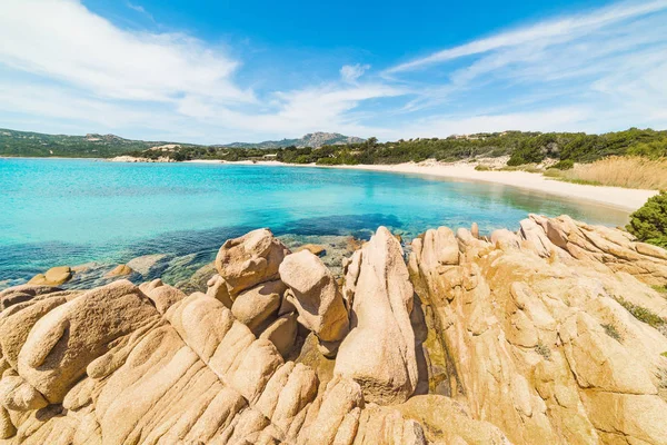 Türkisfarbenes Wasser am Strand von La Celvia — Stockfoto