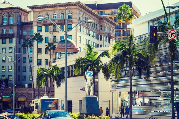 Statua del busto in Rodeo Drive Walk of Style — Foto Stock