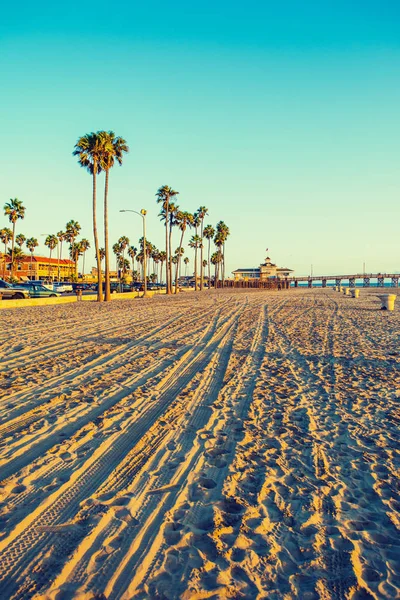 Newport Beach při západu slunce — Stock fotografie