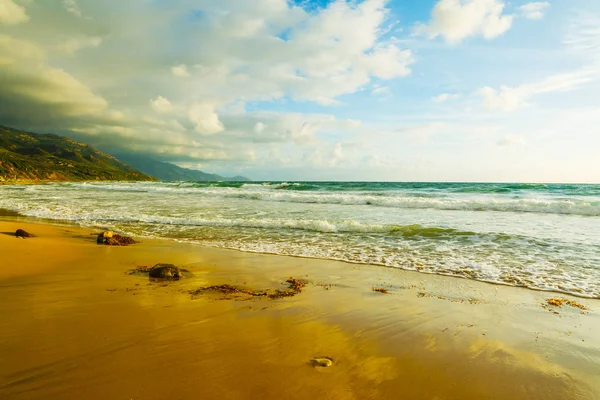 Cloudy sky over La Speranza beach — Stock Photo, Image