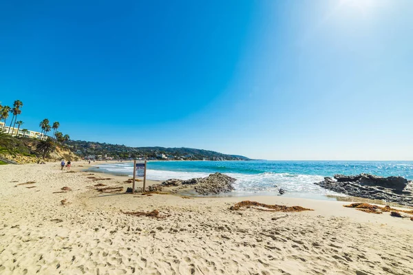 Sandy wal in Laguna Beach — Stockfoto