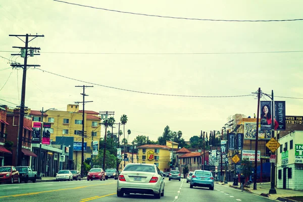 Los Angeles'ta trafik — Stok fotoğraf