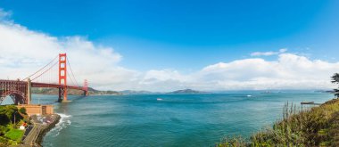 Dünya ünlü Golden gate Köprüsü San Francisco