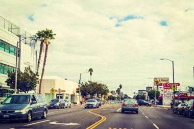 L.A içinde trafik.