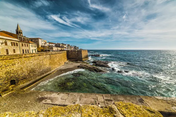 Zamračená obloha nad Alghero — Stock fotografie