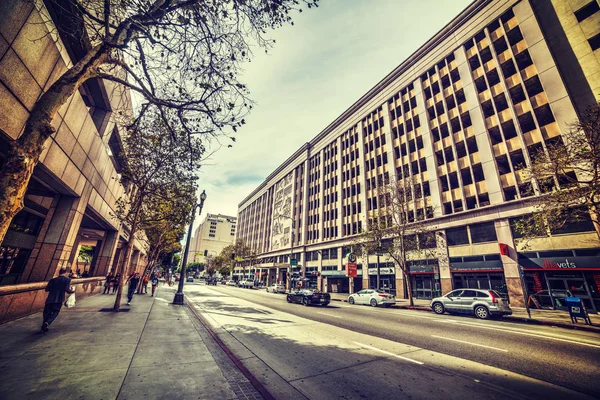 Lente straat in het centrum van L.A. — Stockfoto