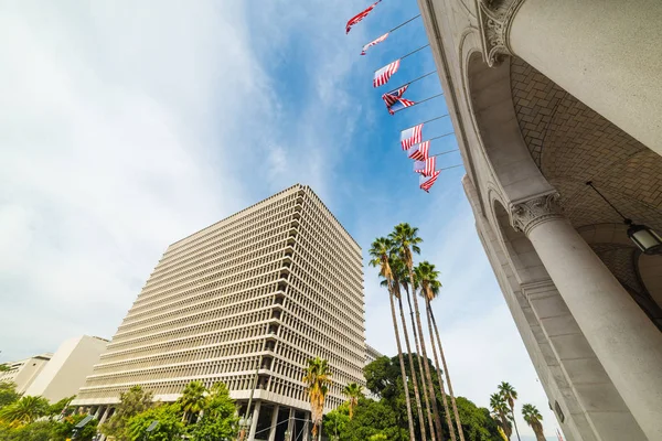 Arcos en el Ayuntamiento de Los Ángeles — Foto de Stock