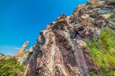 Cliff ve çan kulesi Castelsardo