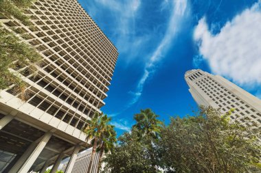 Los Angeles şehir merkezindeki gökdelenler