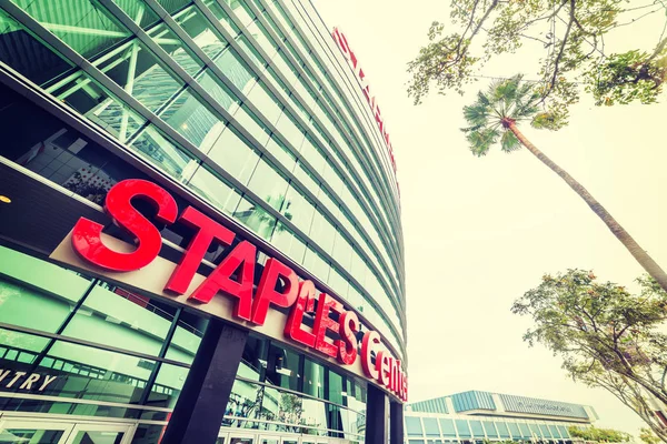 Staples Center arena no centro de Los Angeles — Fotografia de Stock